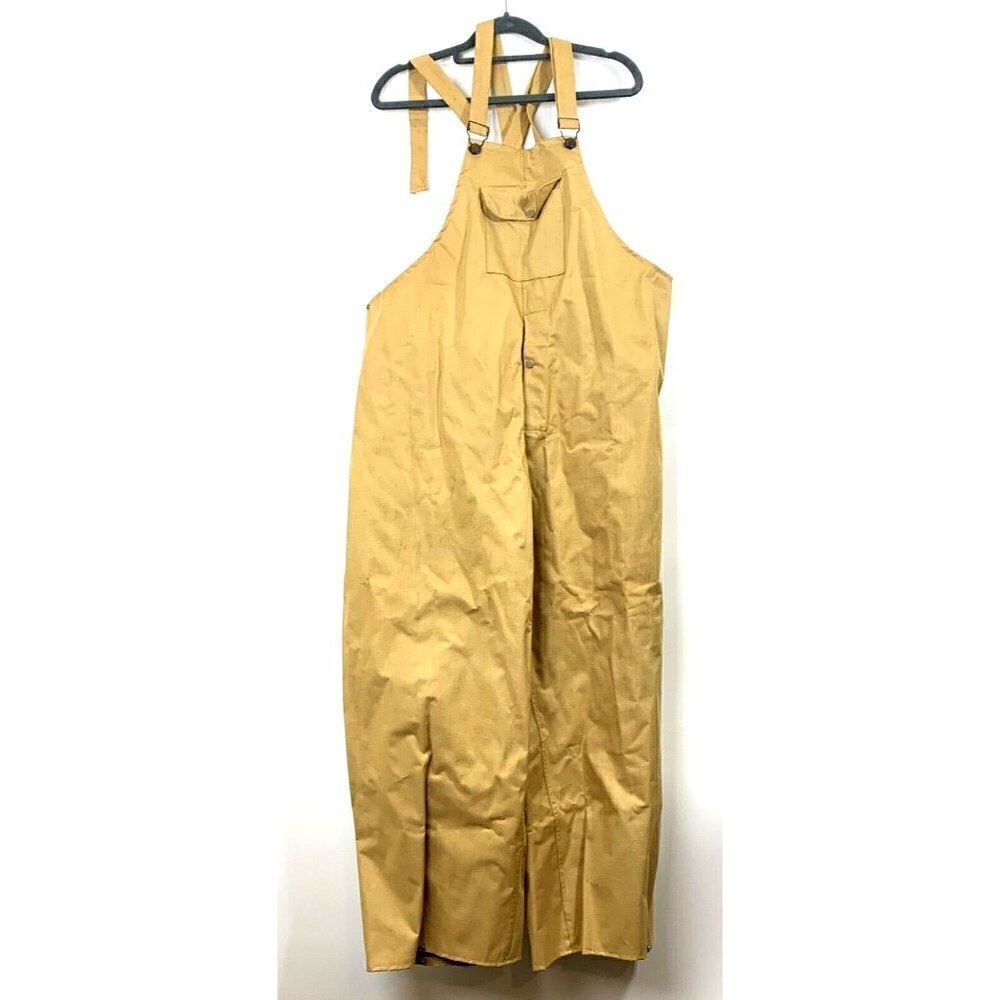 VTG Men's 50s 60s Superior Buttons Made In Japan Nylon Bib Wader Overalls Sz M